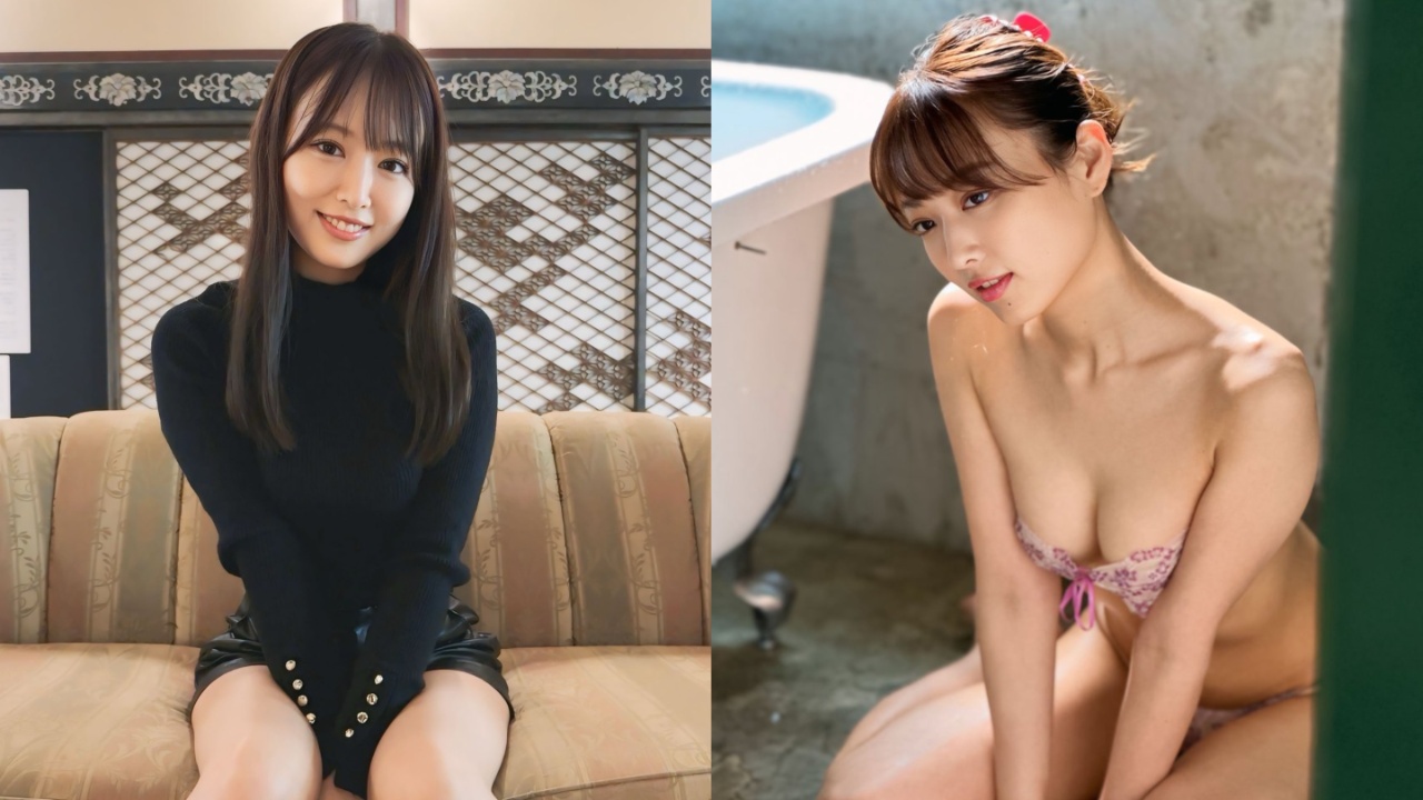 写真偶像叶月真由AV出道!国立大学理科女被搭讪,当场决定不拍写真下海拍片
